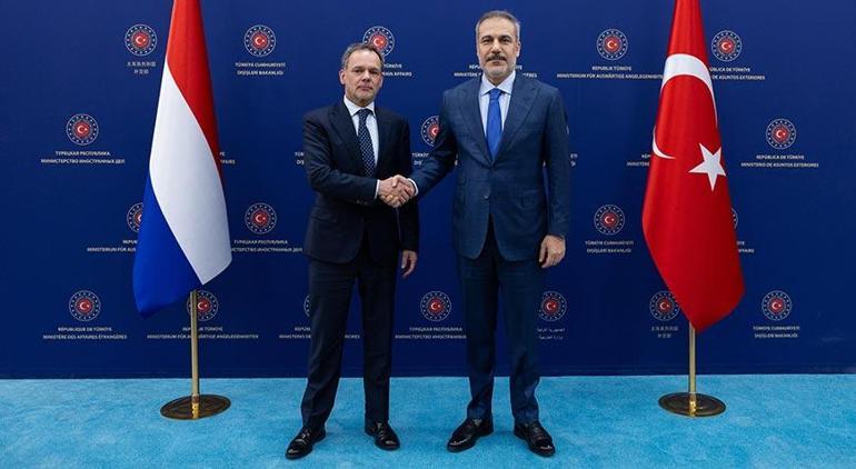 Dışişleri Bakanı Hakan Fidan ve Hollanda Dışişleri Bakanı Caspar Veldkamp